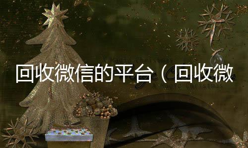 回收微信的平高价回收vx300元秒结台（回收微信的平台秒结）